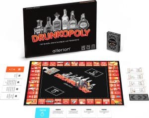 Allerion Drunkopoly Time to get Drunk Drankspel Monopoly Bordspel