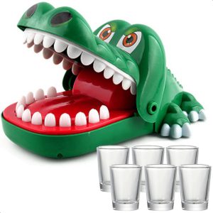Dayshake Grotere Krokodil Spel + 6 shotglaasjes 
