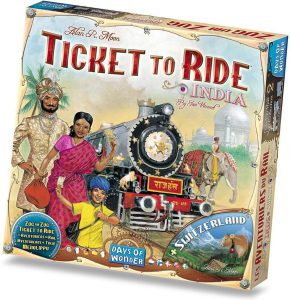 Ticket to Ride India & Zwitserland Uitbreiding