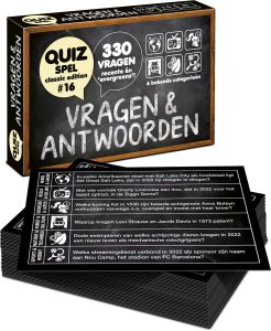 Vragen & Antwoorden #16 Kaartspel - Pocketformaat Trivia Quiz en Aanvulset / Uitbreiding