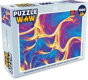 Puzzel Kunst Golf Psychedelisch