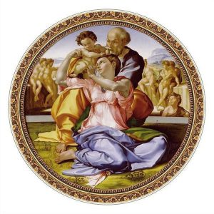Ronde puzzel Michelangelo - De heilige familie 