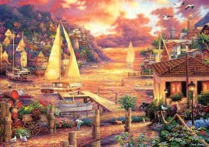 kunst puzzel Chuck Pinson - De gouden zee 