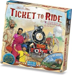 Ticket to Ride India & Zwitserland Uitbreiding